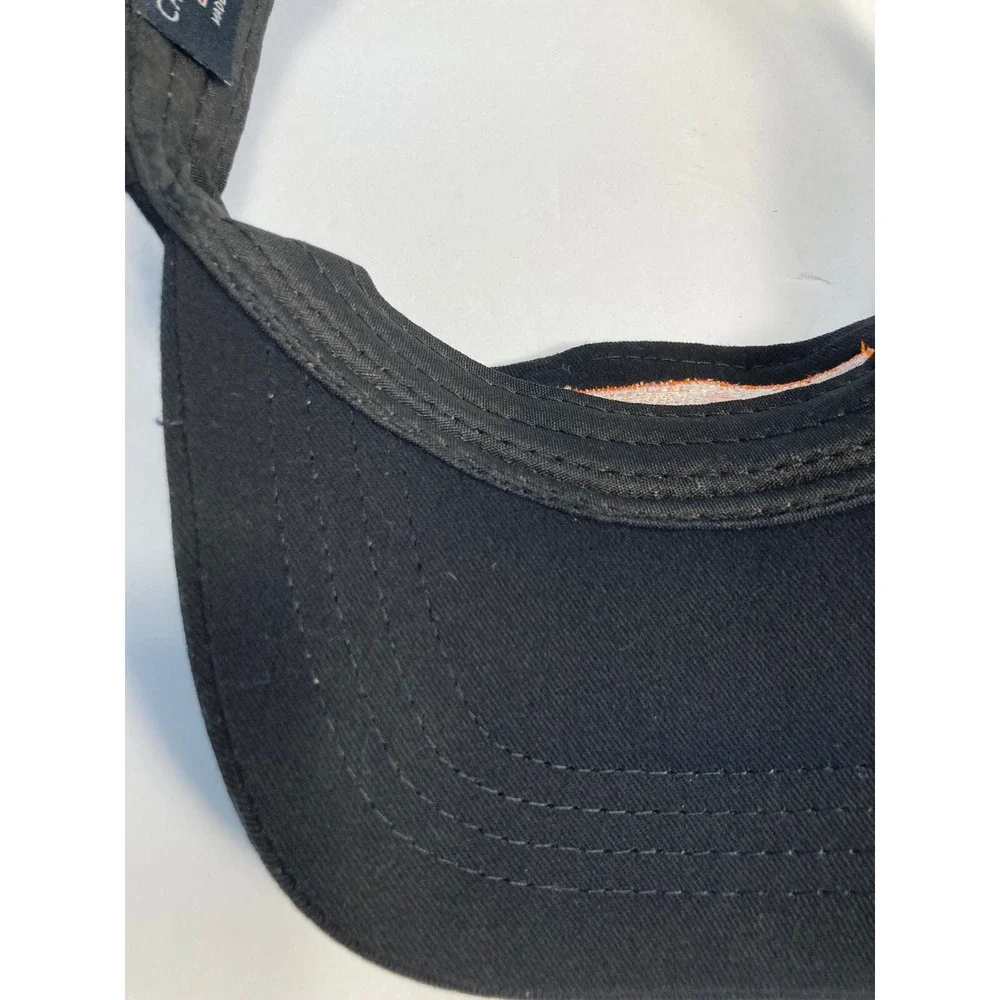 Upper Crust Visor Cap Hat Black Twill Adjustable Employee Promo Cap Pizza‎